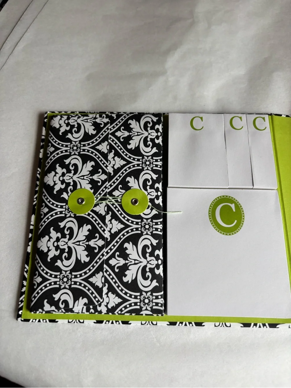Weekly  organizer planner calendar notebook C monogram NEW!